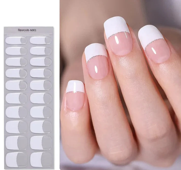 White French Glitter Line