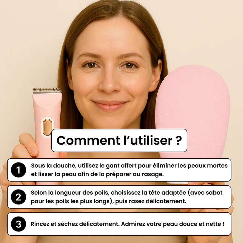 Rasoir Électrique Féminin 2-en-1 | HoneSMOOTH®