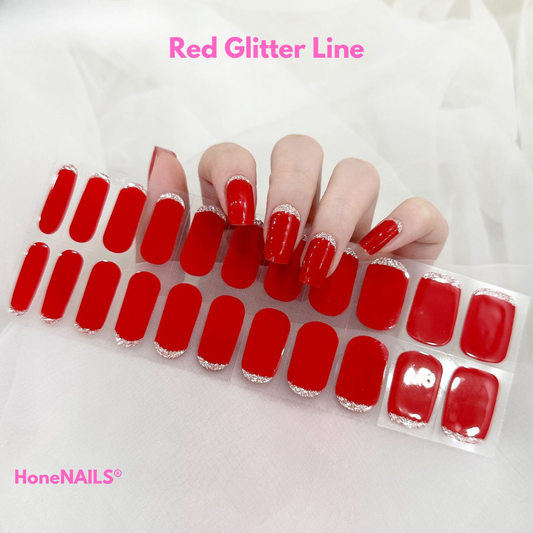 Red Glitter Line