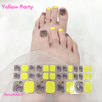 Pedicure Yellow Party