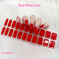 Red Glitter Line