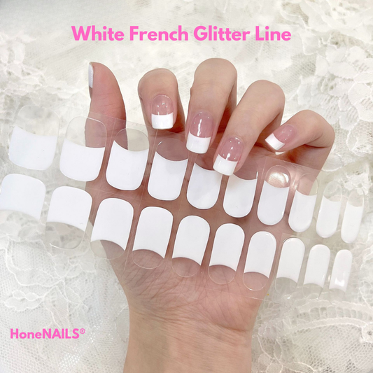 White French Glitter Line